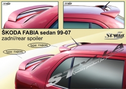 Křídlo zadní spoiler Škoda Fabia I sedan 99-08