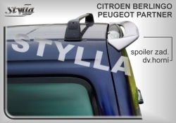 Spoiler pátých dveří horní (stříška) pro vozy Citroen Berlingo a Peugeot Partner 96-