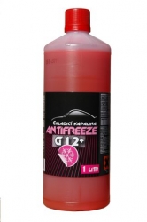 Chladící kapalina nemrznoucí směs G12+ 3L červená antifreeze určená do chladiče automobilu (koncentrát) 