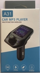 FM Modulátor s Bluetooth, 2xUSB, 12V, černý, 03424
