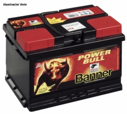 Autobaterie BANNER Power Bull 72Ah,  660A(EN), 278x175x175mm