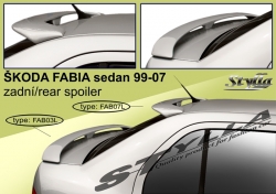 Stříška střešní spoiler Škoda Fabia I sedan 99-08  
