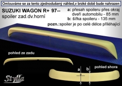 Stříška střešní spoiler Suzuki Wagon R+ 97-