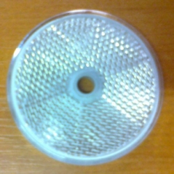 Odrazka bílá pr.60mm na šroub