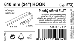 Stěrač FLAT BULK (HOOK) 24