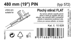 Stěrač FLAT BULK (PIN) 19