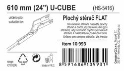 Stěrač FLAT BULK (U-CUBE) 24