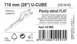 Stěrač FLAT BULK (U-CUBE) 28