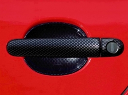 Kryty klik plné karbon (2+2 ks jeden zámek) Škoda Roomster