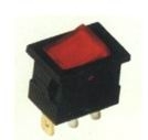 Přepínač kolébkový hranatý malý zelený 20x15 mm, 6687