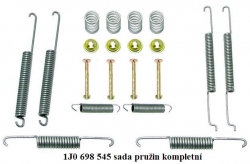 Sada pružin do zadních brzd Škoda Octavia 1996-2010 1J0698545 - buben