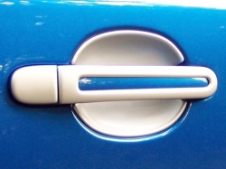 Kryty pod kliky malé stříbrné matné (2 ks)Škoda Roomster, Citigo 3 dv