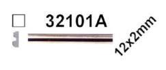 Samolepící lišta chromovaná, 1x černý proužek, 5m, 12x2mm, 32101A