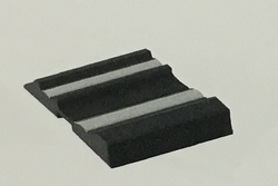Samolepící lišta černá, 2 chromovaný proužek,5m, 40x6mm,  32405A/5