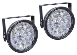 Světla denního svícení kulatá 18 LED/12V