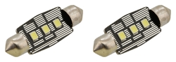 Žárovka 3 LED SMD 12V  suf.11X38 SV8.5 NEW-CAN-BUS bílá 2ks