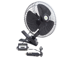 Ventilátor 24V/21W kovový pr.20cm s klipsem, 86338