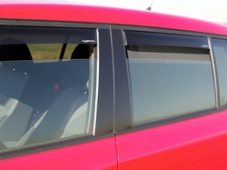 Ofuky oken (deflektory) - zadní, Fabia II. Limousine 2007-2014
