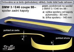 Křídlo zadní spoiler BMW E46 coupe 98-05 