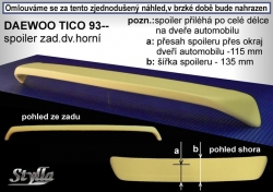 Stříška střešní spoiler Daewoo Tico 93-98