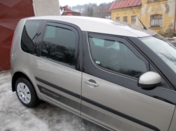 Protiprůvanové plexi, ofuky, větrné clony, deflektory Škoda Roomster 5D r.v.06 (+zadní)