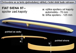 Křídlo zadní spoiler Fiat Siena sedan 97-