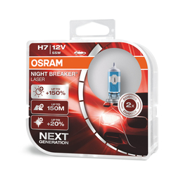 Sada žárovek NIGHT BREAKER H7 12V 55W + 150%, OSRAM, 99177