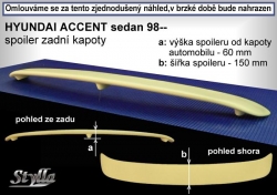 Křídlo zadní spoiler Hyundai Accent sedan 98-00