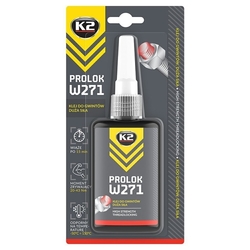 K2 PROLOK W271 - 50 ml - fixátor šroubových spojů vysoké pevnosti (červený). W22715N