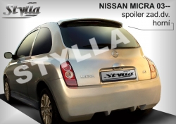 Stříška střešní spoiler Nissan Micra K12 03-10 