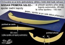 Křídlo zadní spoiler Nissan Primera htb 02-