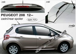 Stříška střešní spoiler Peugeot 208 12- 