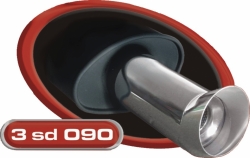Koncovka má průměr 90mm DTM 