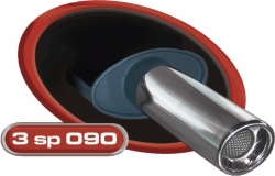 Koncovka má průměr 90mm DTM