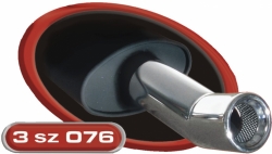 Koncovka má průměr 76mm DTM