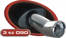 Koncovka má průměr 90mm DTM