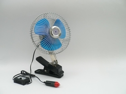 Ventilátor 12V velký kovový na klips, 42165