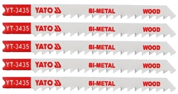 List pilový do přímočaré pily 100 mm na dřevo TPI6 5 ks Bi-Metal
